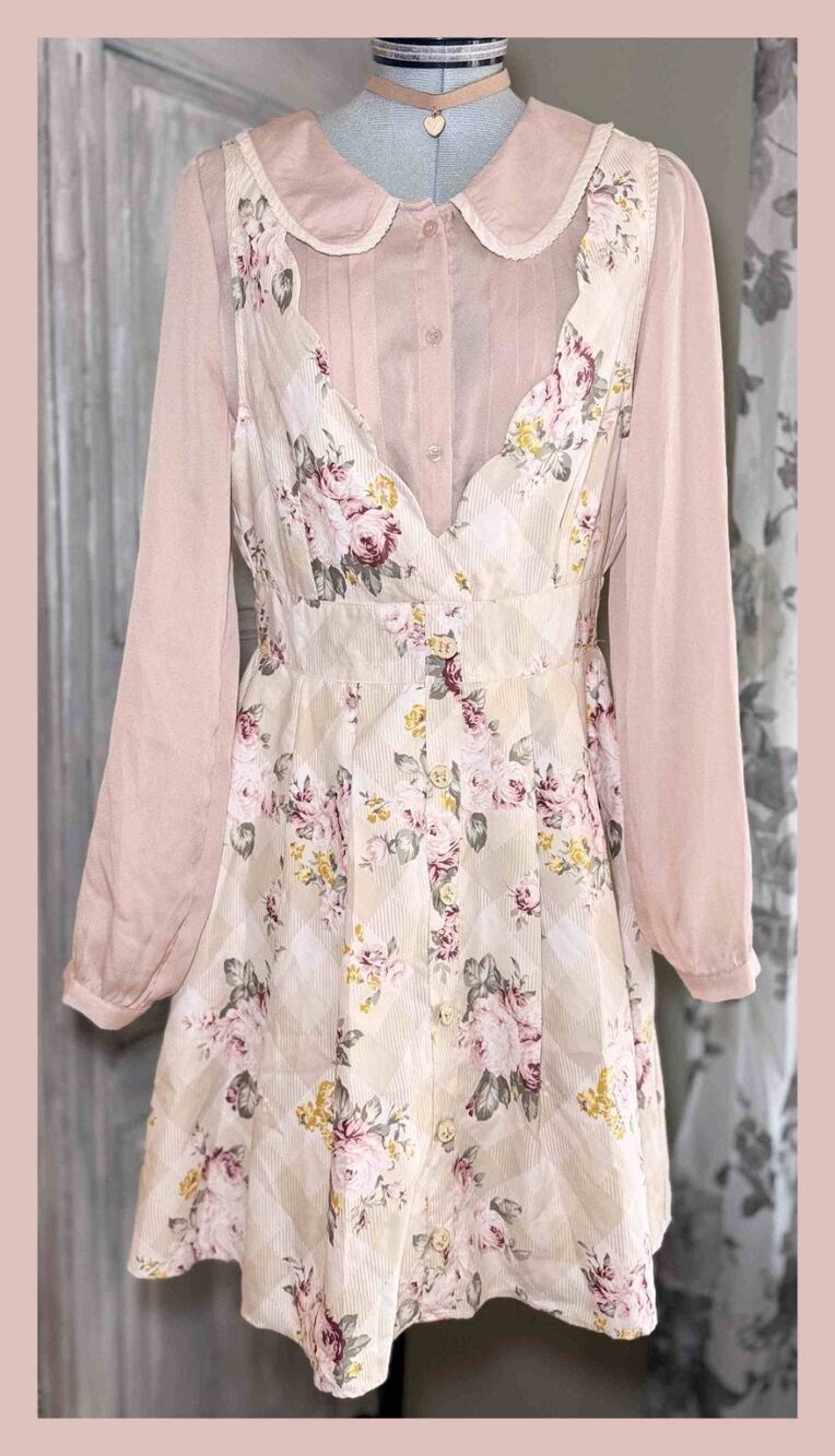 Lizmelo Liz Lisa My Melody JSK Dress Pageboy Blouse Jfashion Himekaji Gyaru M